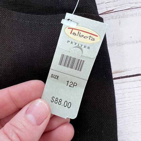 NWT Vintage Deadstock Talbot Irish Linen Straight Leg Trousers Womens Sz 12 P - Picture 8 of 10